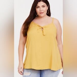 Torrid Yellow Women's Top with Tie Detail